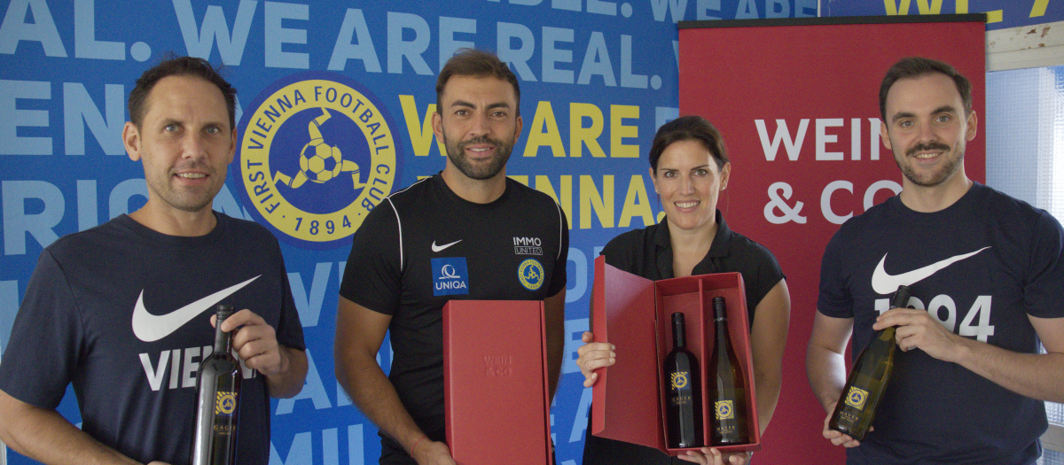 Anniversary meets pleasure: WEIN & CO accompanies First Vienna FC 1894 in its 130th year with an exclusive wine collection